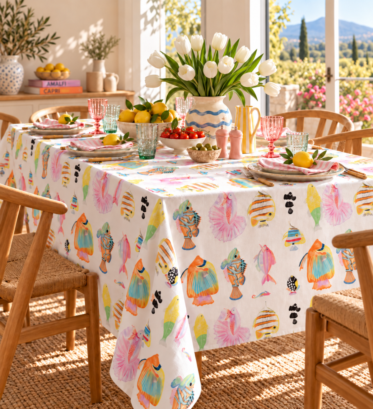 Luxury 100% Linen Table Cloth