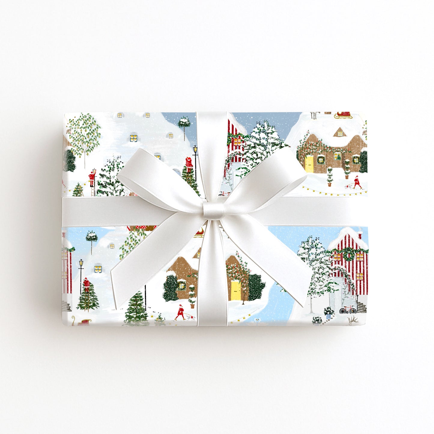 Christmas Dog Walks Wrapping Paper