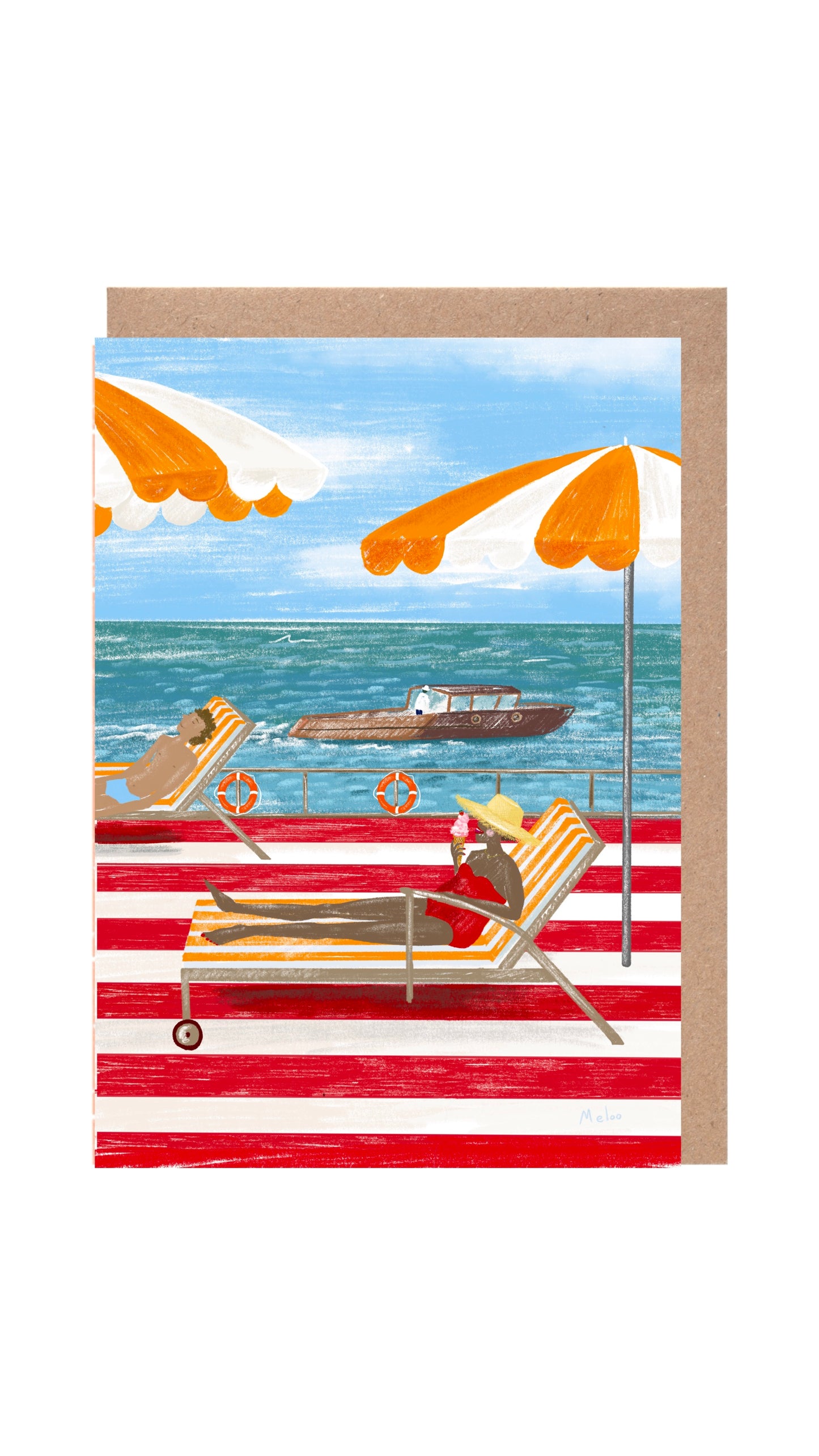 Strawberry Ice Cream Card