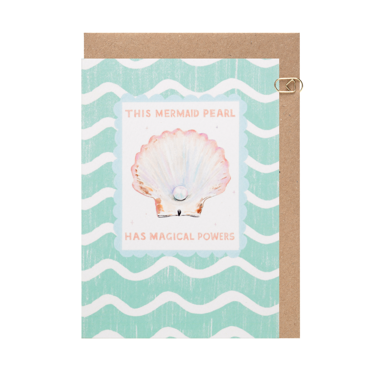 Magic Mermaid Pearl Love Card