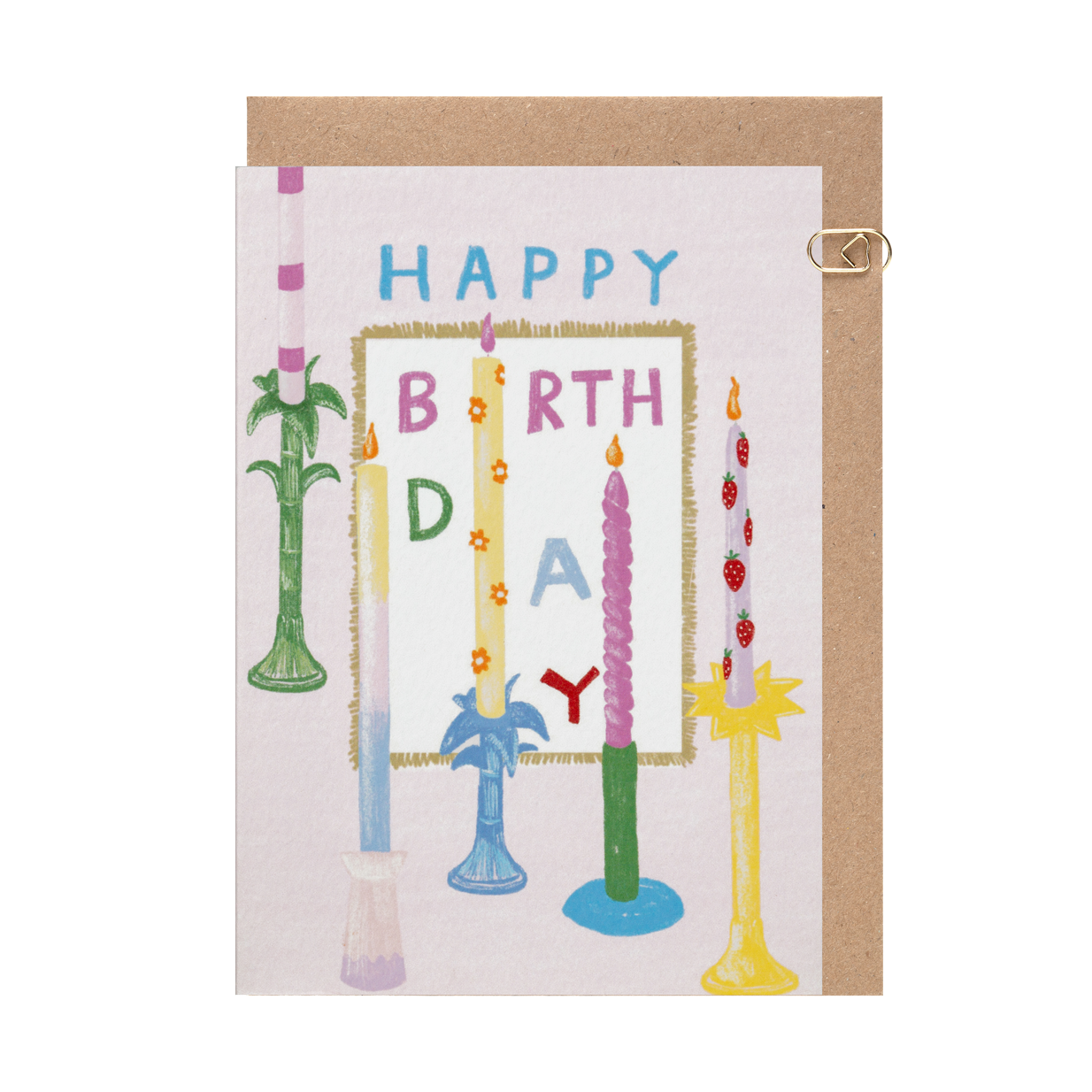 Birthday Candles A6 Tropics Card