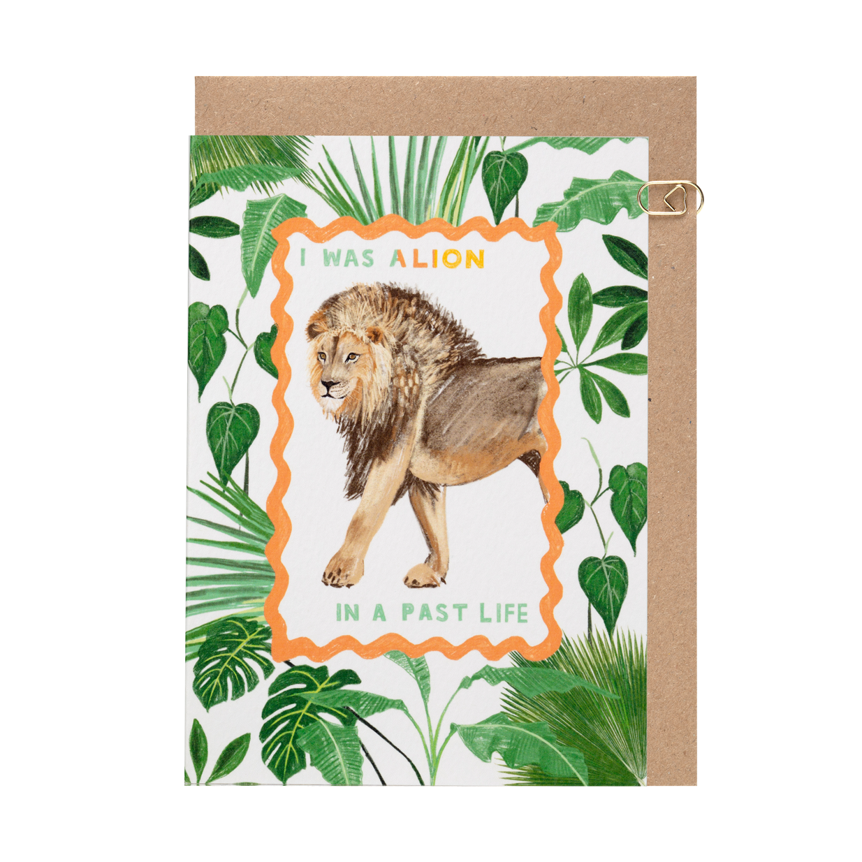 I Was A Lion In A Past Life Card