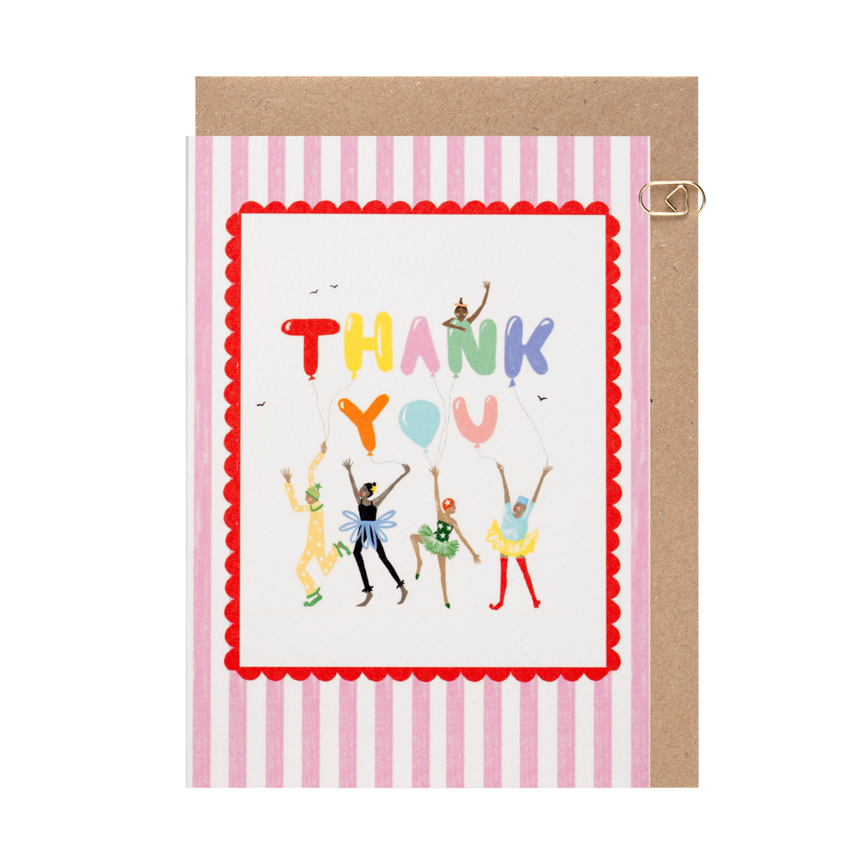 Candy Stripe Thank You Card