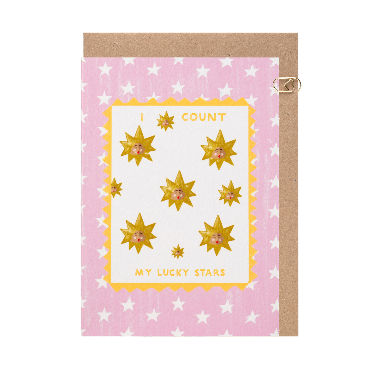 Celestial I Count my Lucky Stars Card