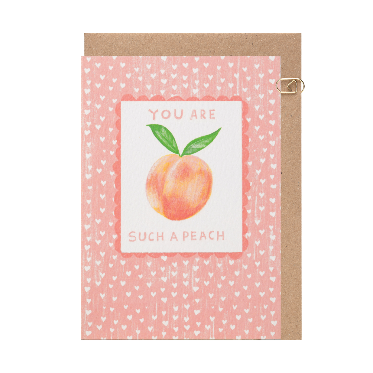 You Are Such a Peach Love Card