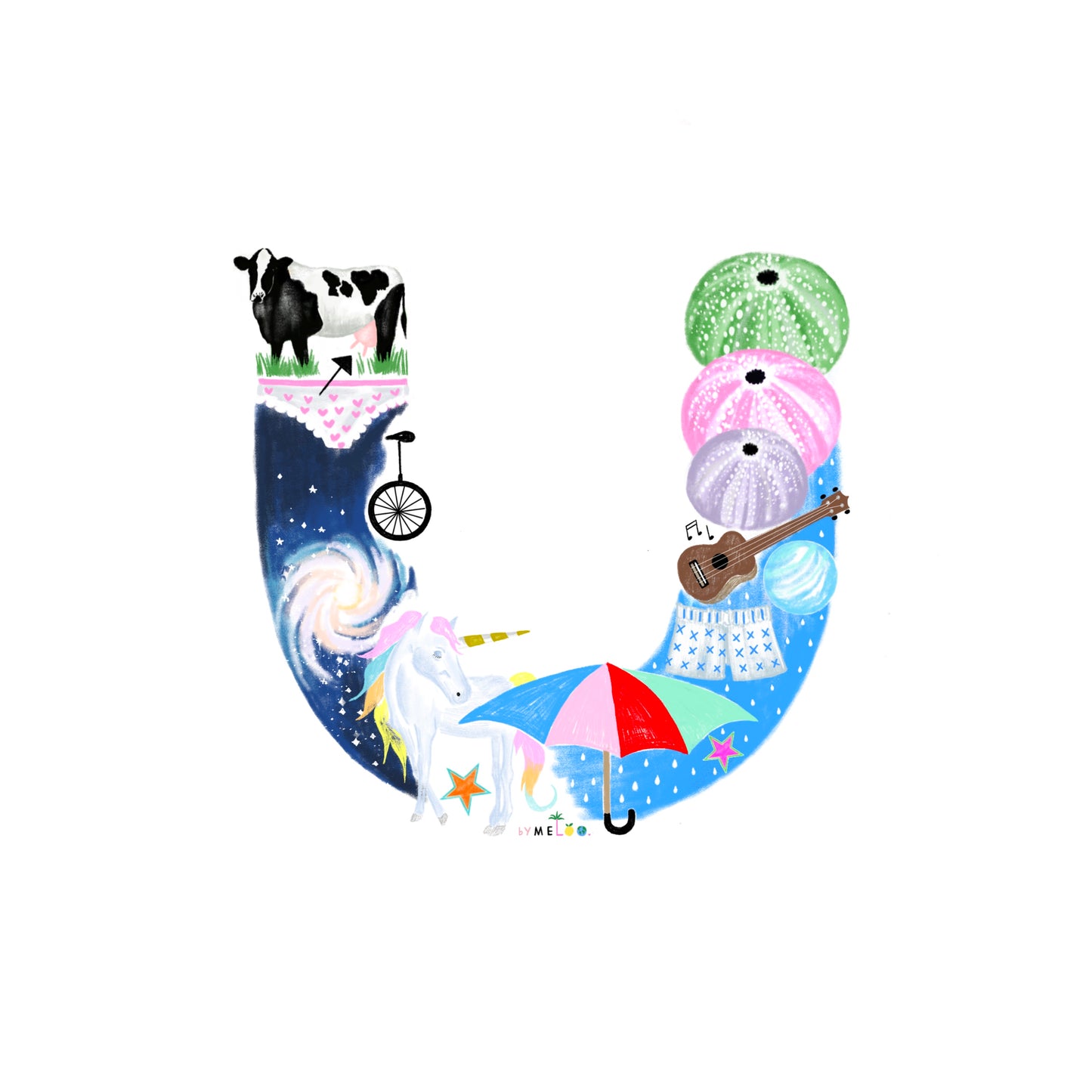 LETTER U