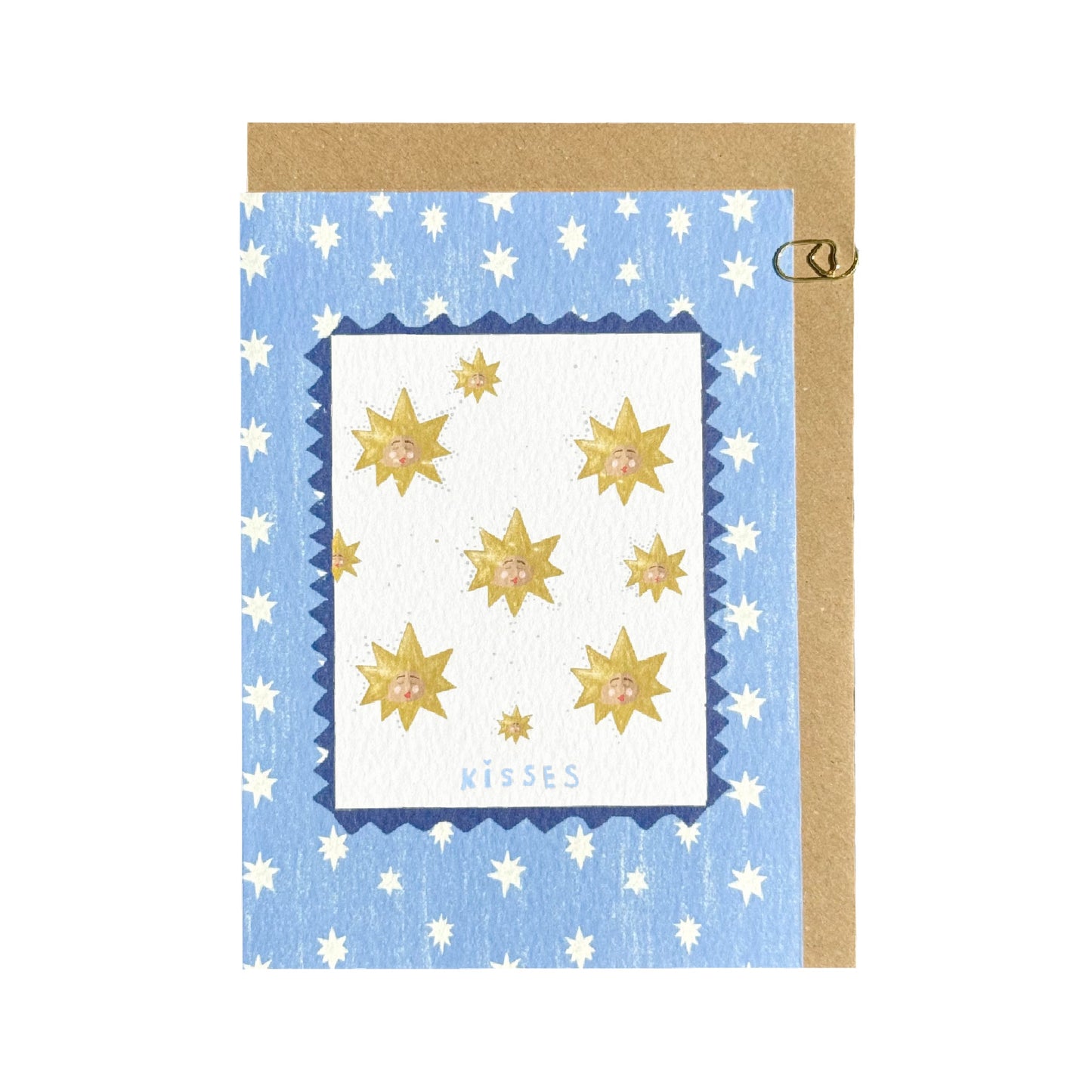 Celestial Blue ‘Kisses’ Card