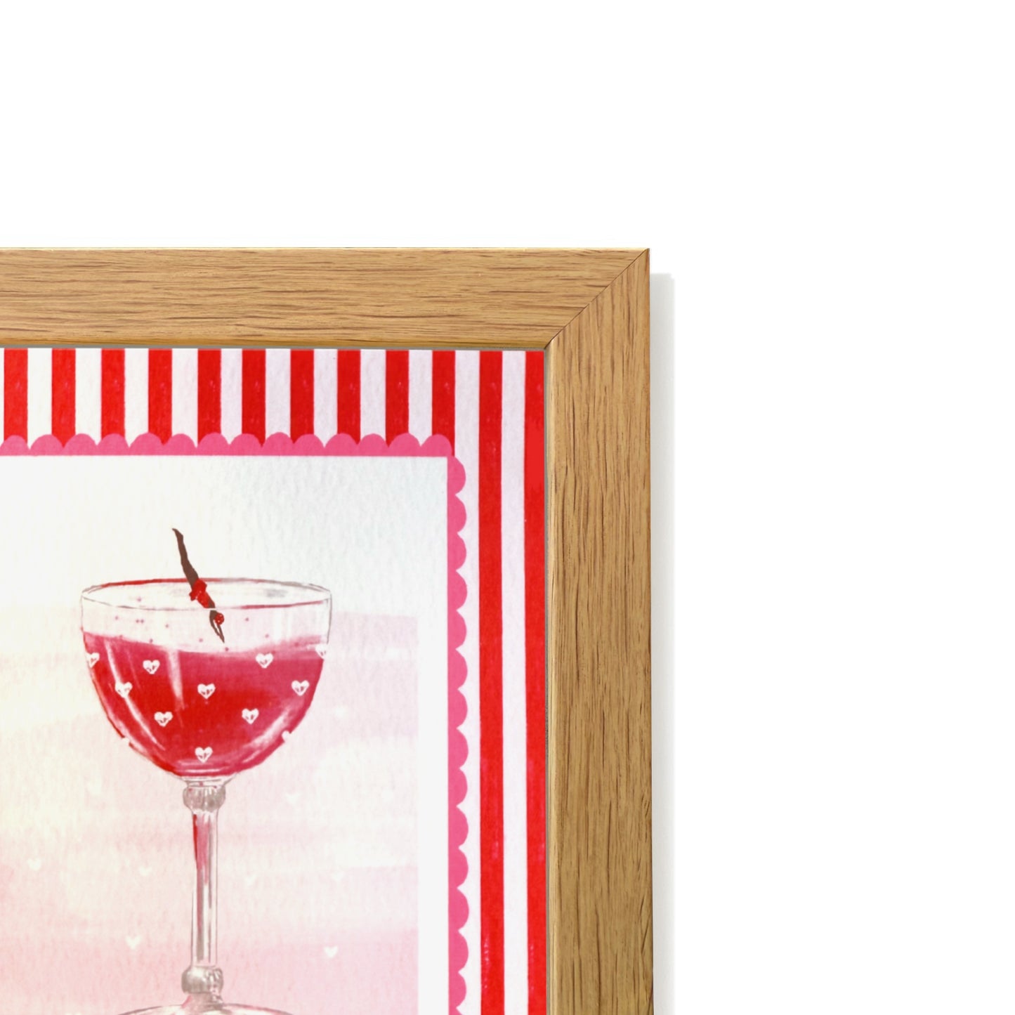 Pink I Love You Mussels Card