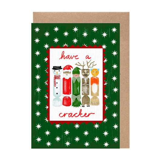 Christmas Crackers Card | Novelty Celebratory Holiday Gift