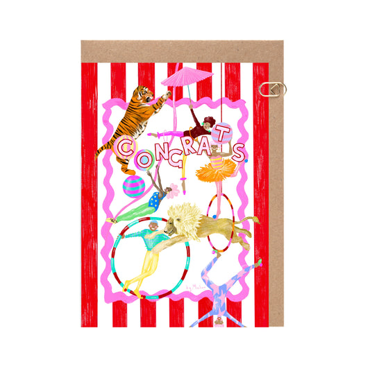 Circus Congratulations Card