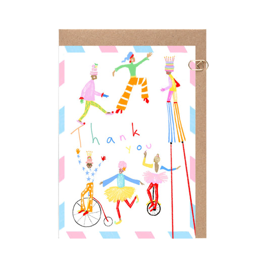 Circus Thank You Card