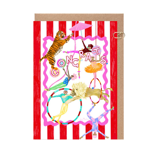 Congratulations Circus Card
