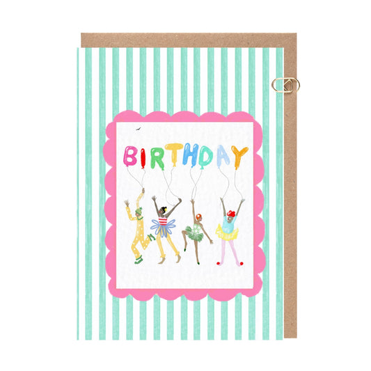 Candy Stripe Birthday Card