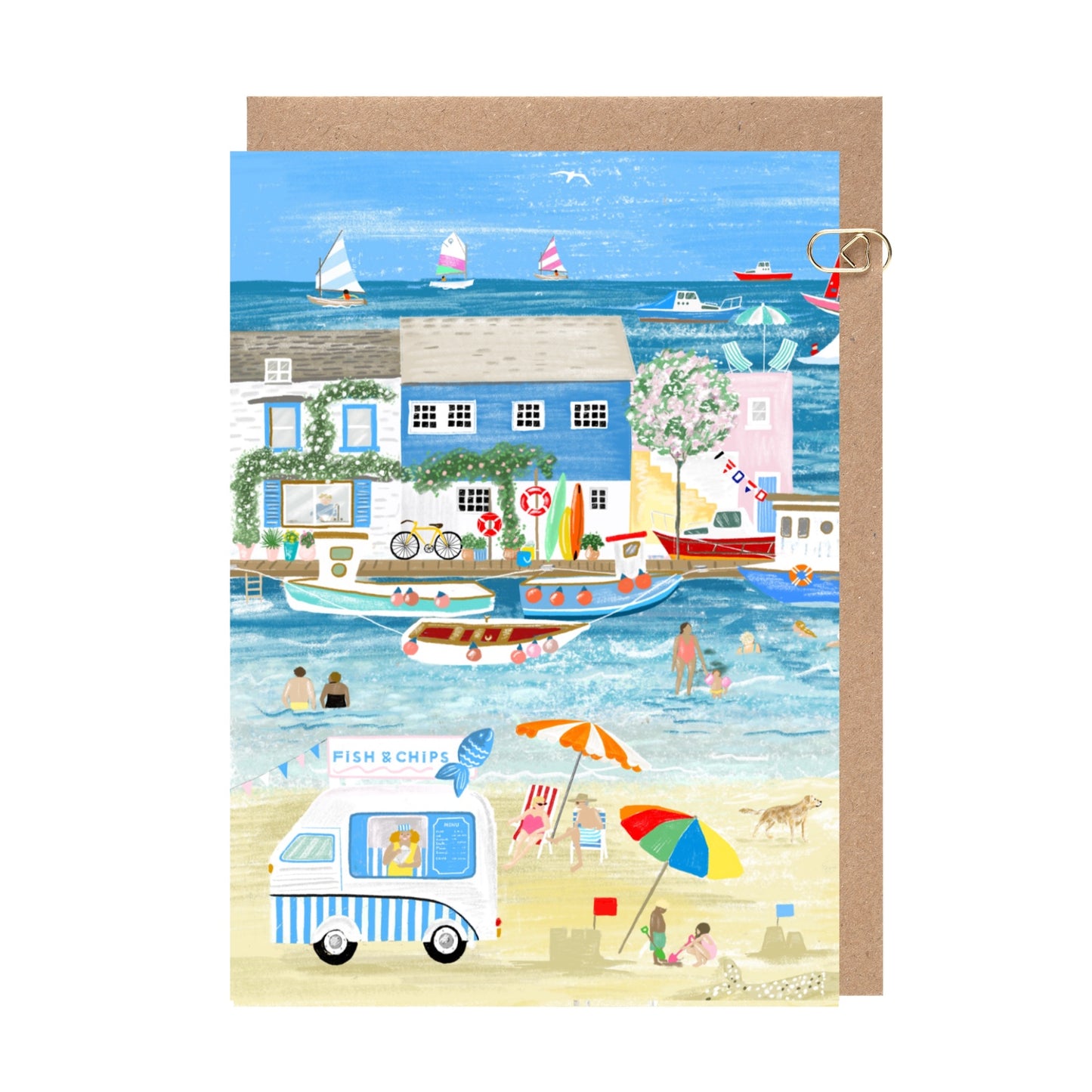 Fish and Chips Van Card