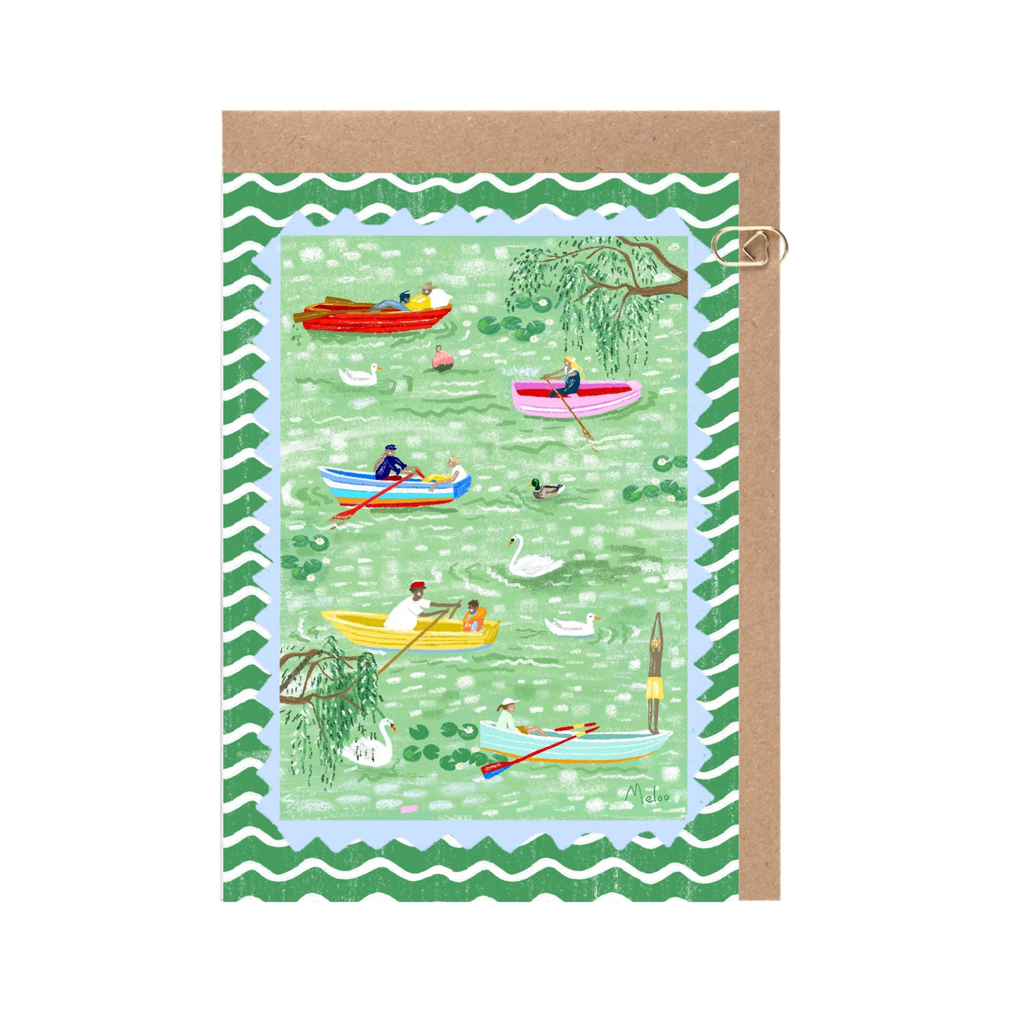Rowing Boats Card