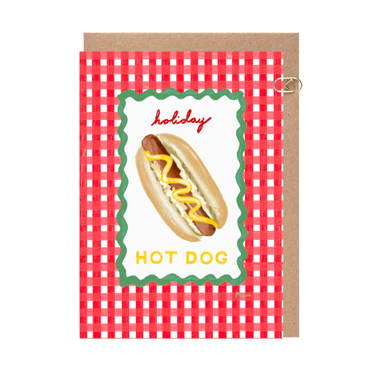 Holiday Hot Dog Card