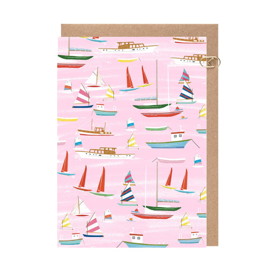 Pink Boats Card