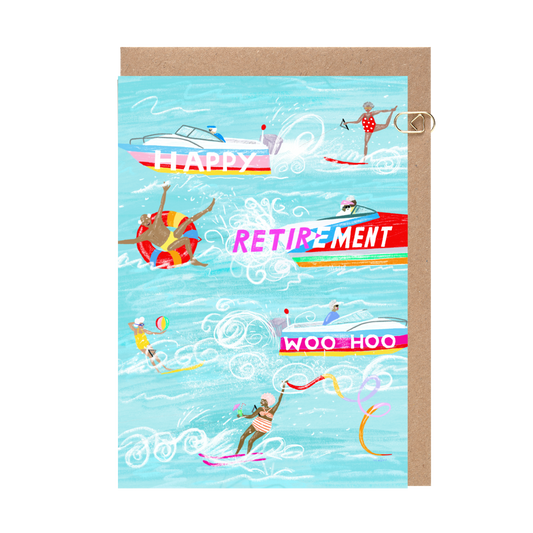 Water Ski Retirement Card