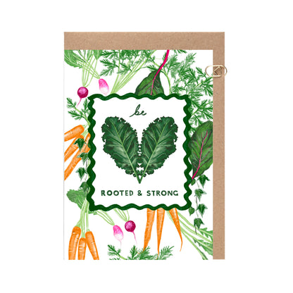 Rooted & Strong Kale Card