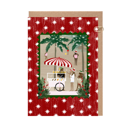 Christmas Beach Red Card