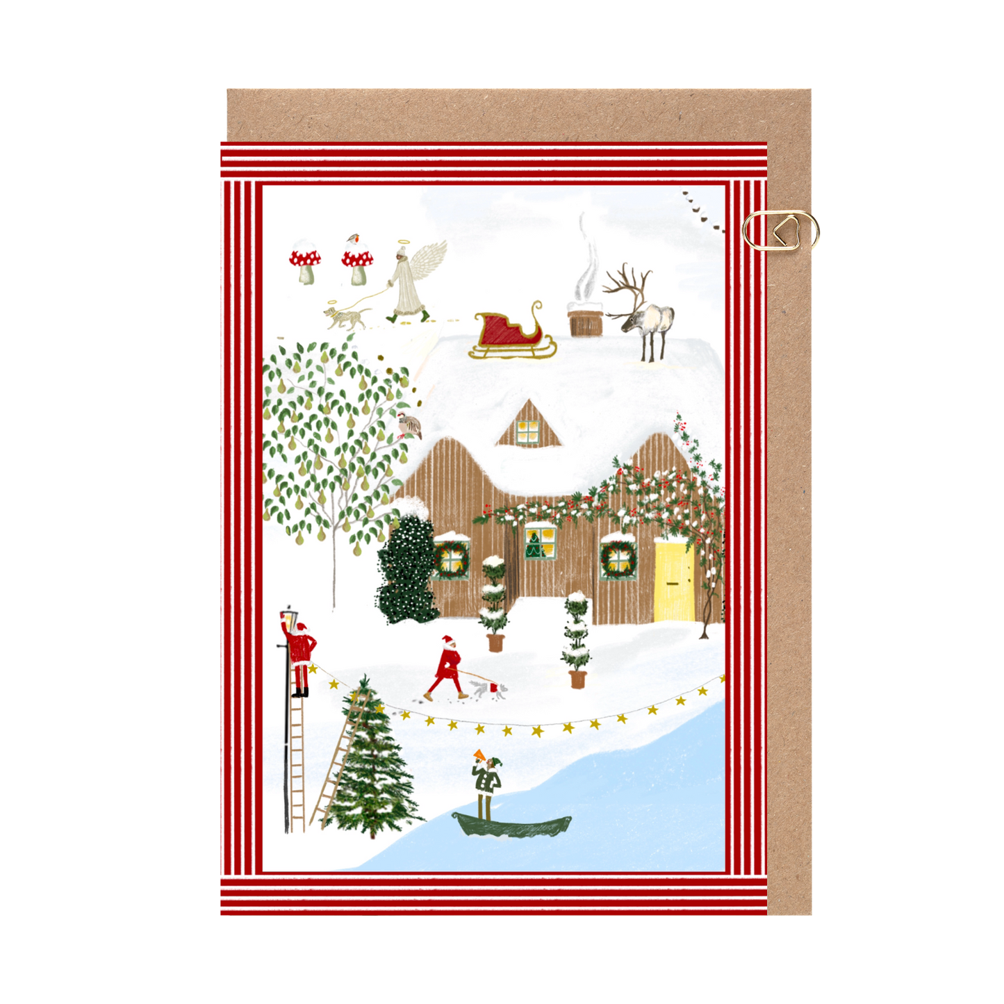 Christmas Dog Walkers Card