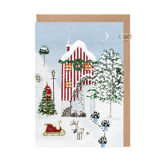 Father Christmas House Card