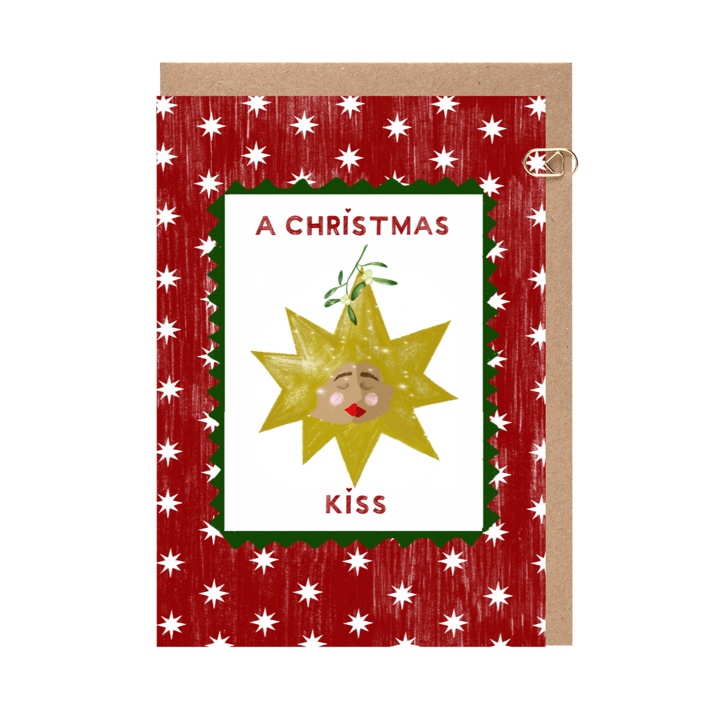Christmas Kiss Red Card