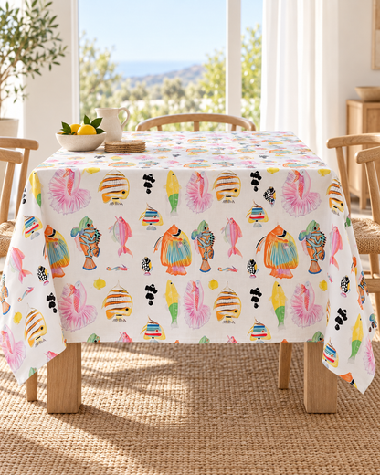 Luxury 100% Linen Table Cloth