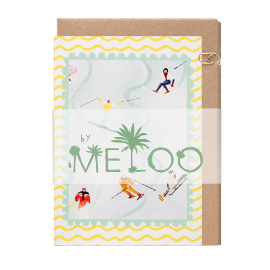 YELLOW WIGGLE SKI CARD SET