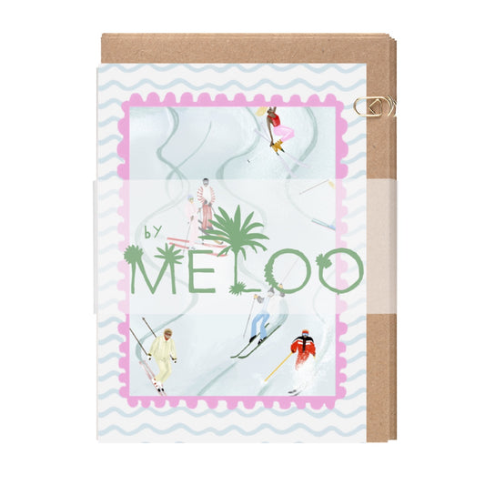 PINK WIGGLE SKI CARD SET