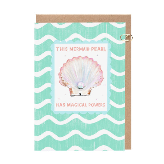 Magic Mermaid Pearl Love Card