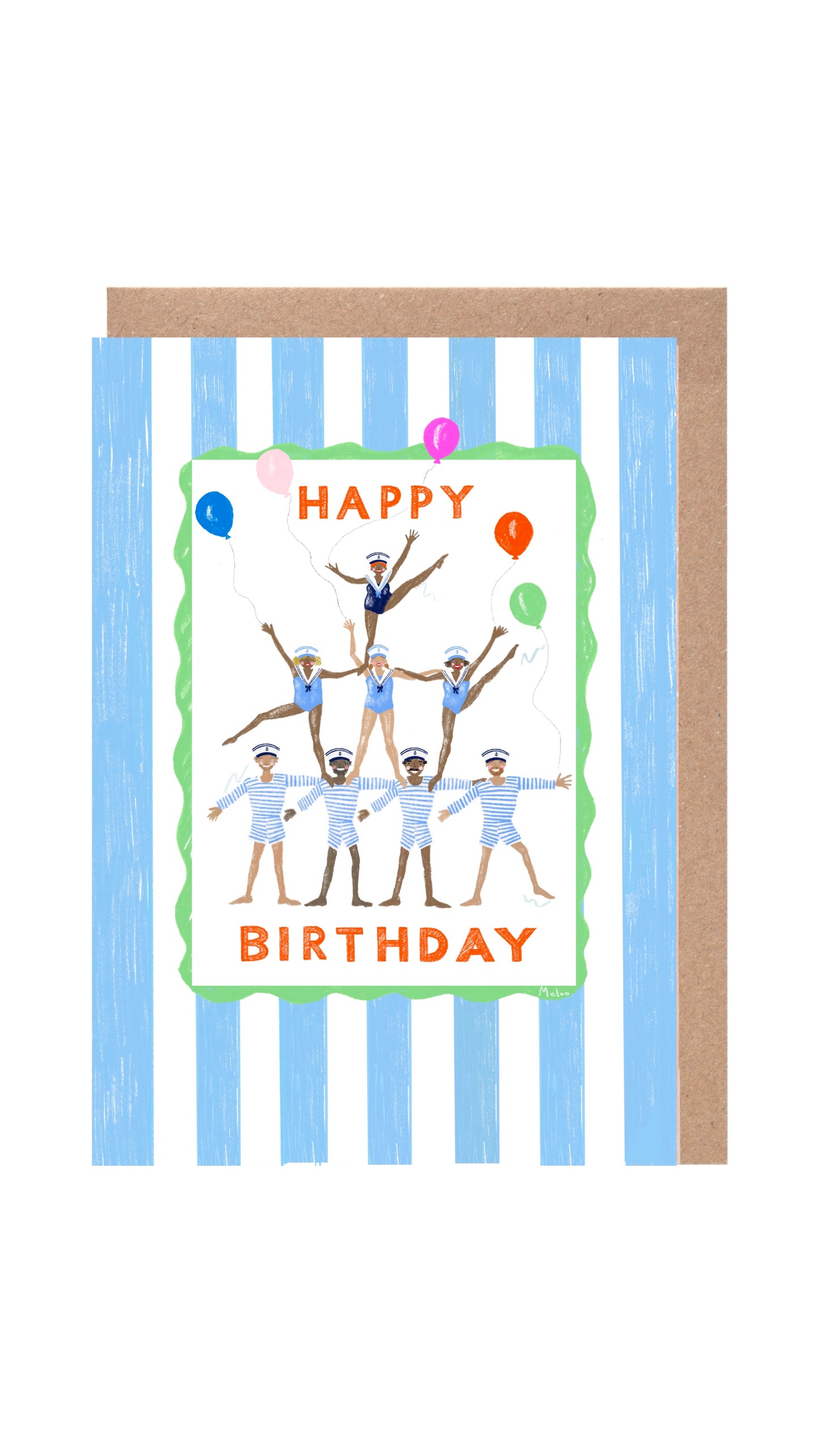 Sailor Happy Birthday Balloon Card