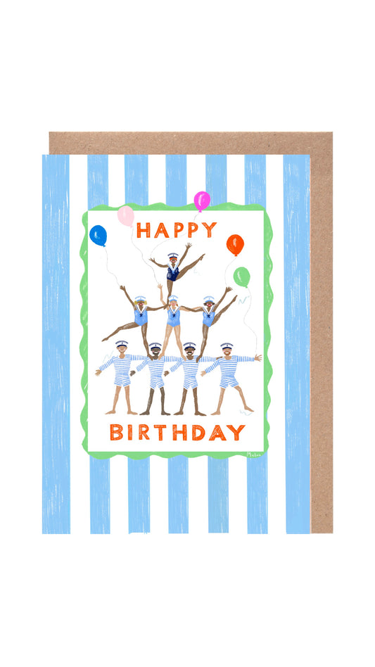 Sailor Happy Birthday Balloon Card