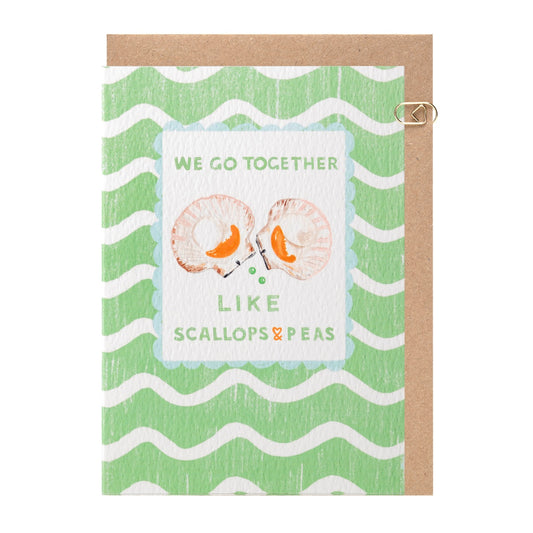 Scallops and Peas Card