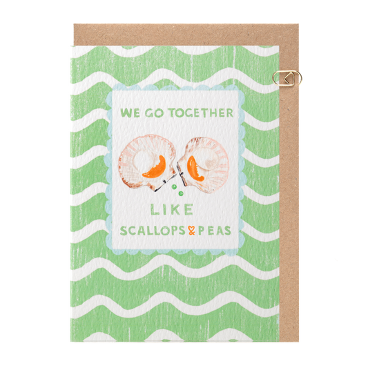 Scallops and Peas Card