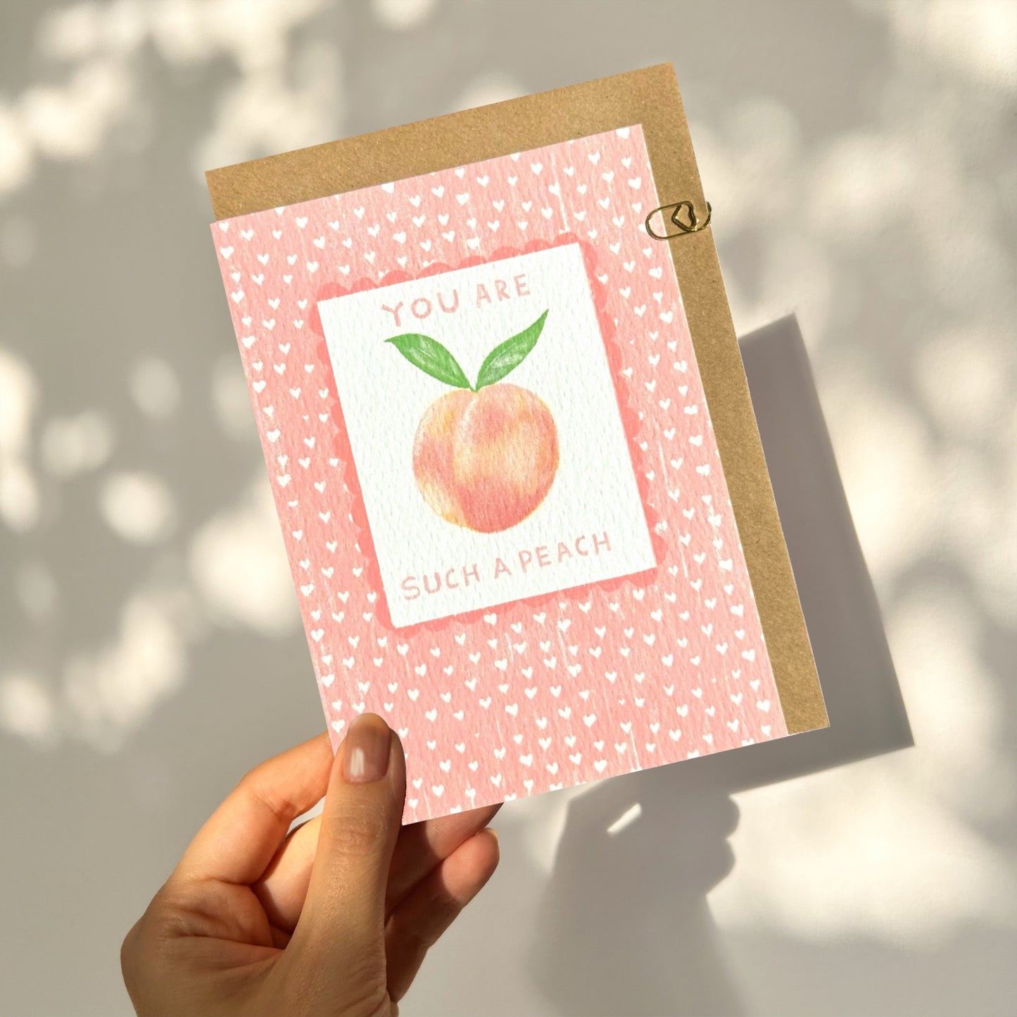 You Are Such a Peach Love Card