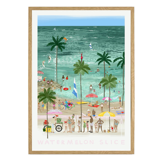 WATERMELON SLICE FRAMED PRINT