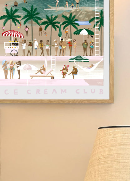 ICE CREAM CLUB FRAMED PRINT