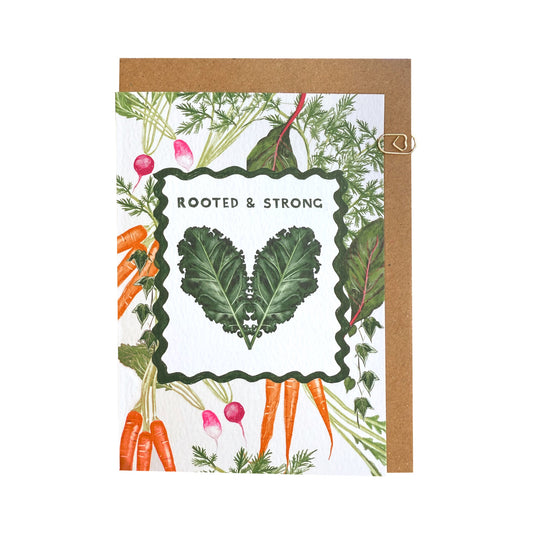 Rooted & Strong Kale Card