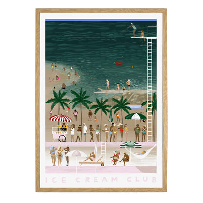 ICE CREAM CLUB FRAMED PRINT