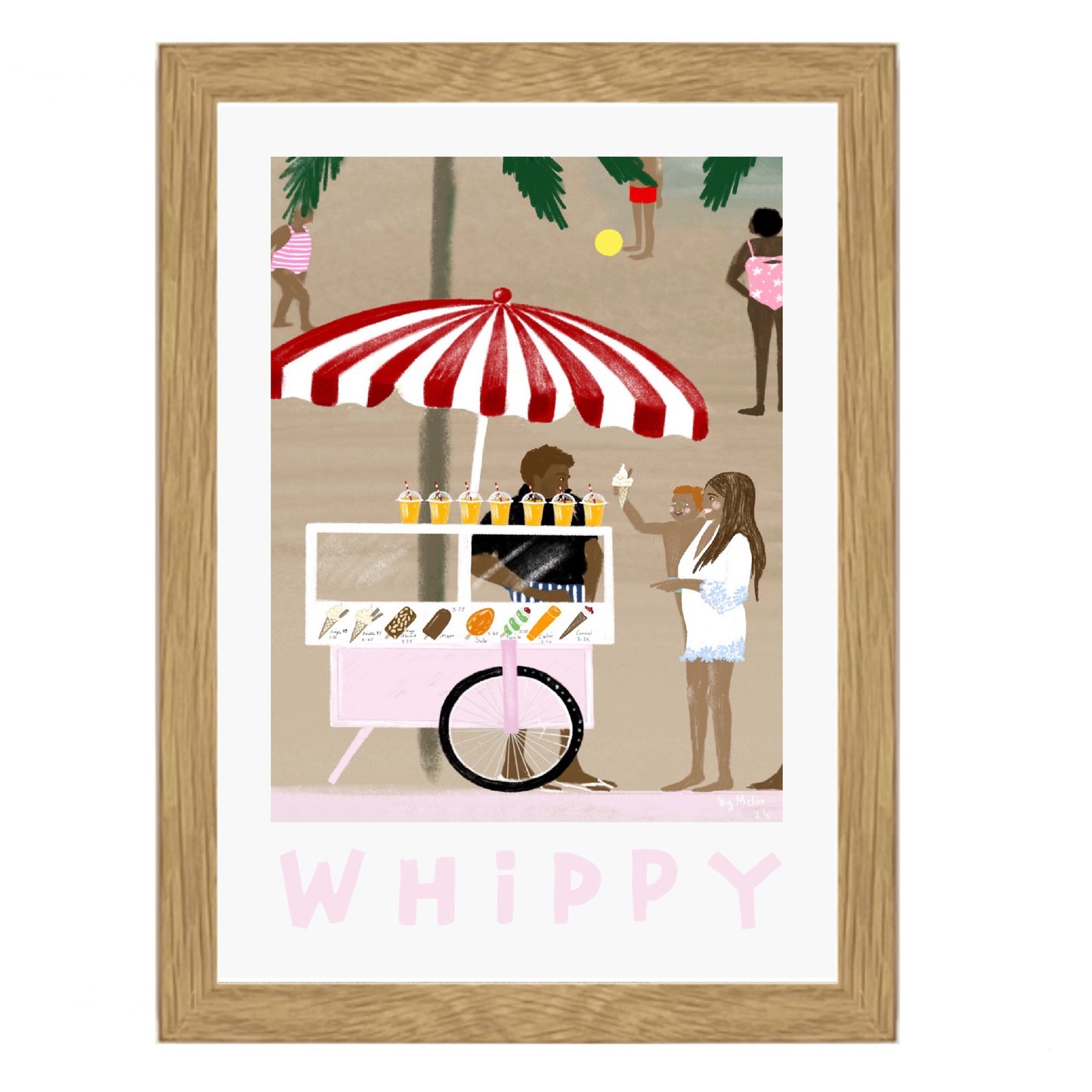 MINI WHIPPY FRAMED PRINT